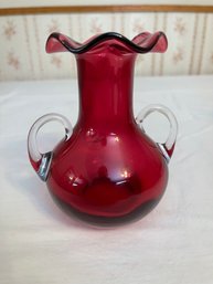 Royal Scott Cranberry Glass Pitcher