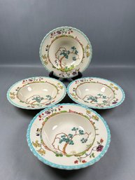 Myott Set Of Staffordshire Canton Four Bowls