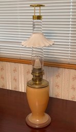 Vintage Tall Aladdin Mantle Lamp Company Oil Lamp
