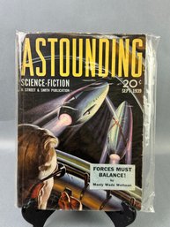 Astounding Science Fiction Pulp Novel        Sept 1939