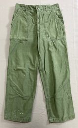 Vintage Military Green Trousers