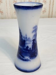 Vintage Large Flow Blue Vase