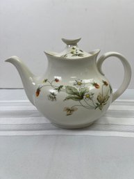 Royal Doulton English Fine China Teapot, Strawberry Cream Design. Local Pickup