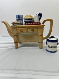 Cardew Design Signed English Porcelain Bakers Table Teapot-Local Pickup