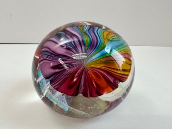 Signed Nowah (?) Beautiful Paperweight