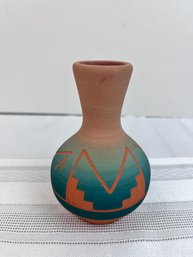 Sioux Pottery Vase By Jeanne High Elk Of Rapid City SD.