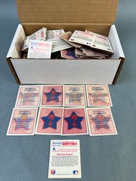 Box Of MLB Cards 1986 Magic Motion Trivia Cards.