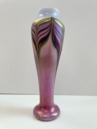 Zellique Art Glass Pulled Feather Vase *Local Pickup Only*