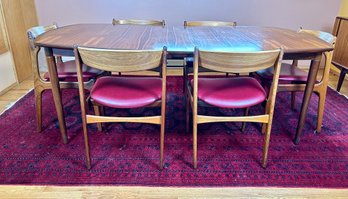 Danish Mid Century Dining Table & 6 Chairs - Oddense Maskinsnedkeri