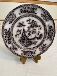 Vintage Flow Black Ironstone Pelew Challinor Dish