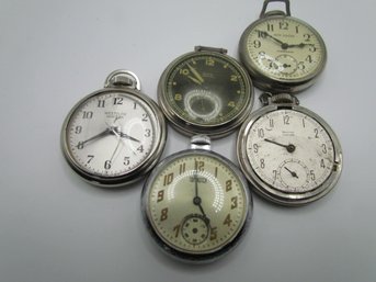 Lot Of 5 Pocket Watches