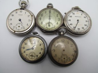 Lot Of 5 Pocket Watches