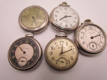 Lot Of 5 Pocket Watches