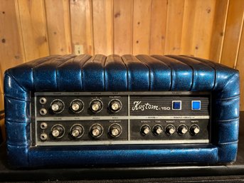 Kustom 150 Head Amp With Blue Cover