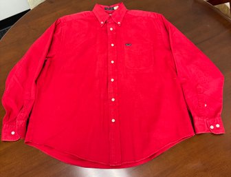 Faconnable Red Button Down Shirt
