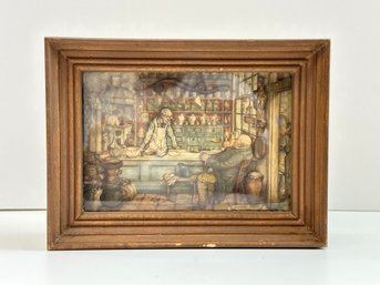 Vintage Apothecary 3D Shadowbox Print