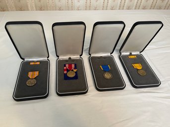 Lot Of 4 Commemorative US American Military Medals