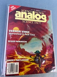 Vintage Analog Science Fiction Book Dated May 1986.