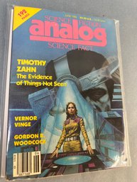 Vintage Analog Science Fiction Book Dated June 1986.