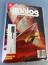 Vintage Analog Science Fiction Book Dated Oct 1986.