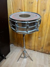 Ludwig 10 Lug 1968 Keystone Snare Drum With Stand