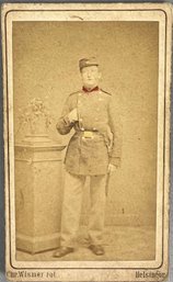 Vintage Cabinet Card, Military Man