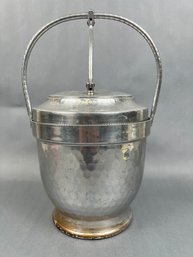 Vintage Cromwell Hand Wrought Aluminun Ice Bucket.