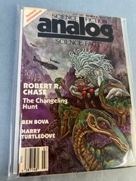 Vintage Analog Science Fiction Book Dated July 1987.