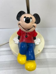 Vintage 1960s Mickey Mouse Table Lamp With Night Light.