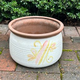 White Specke Glaze Pot ~ Marked 204 USA *LOCAL PICKUP ONLY - NO SHIPPING*