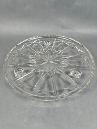 Footed Glass Serving Dish.