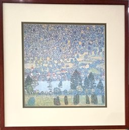 Decorative Gustav Klimt - Mountain Slope At Unterach Print *Local Pickup Only*