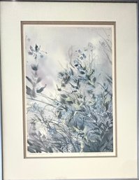 Vintage 1976 Signed N Taylor Stonington 'Alaska Forgot Me Not' Artwork Framed *Local Pickup Only*