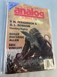 Vintage Analog Science Fiction Book Dated May 1988.