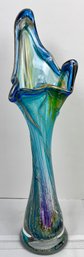 Lucy Chamberlain, Signed & Dated, Hand Blown Art Glass Vase-local Pickup