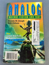 Vintage Analog Science Fiction Book Dated April 2001.