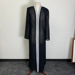 Black Sheer Robe By Kibkoff Trends