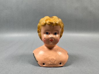German Tin Doll Head