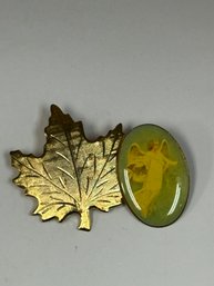 Angel Pin & Leaf Pin