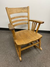 Beautiful Rustic Wooden Rocking Chair