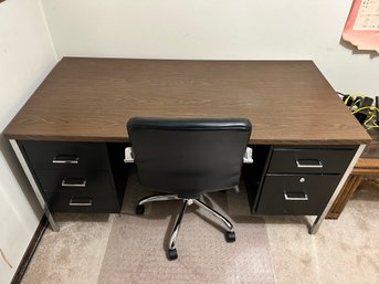 Filing Cabinet Office Desk And Rolling Chair *LOCAL PICKUP ONLY - NO SHIPPING*