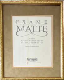 Pier 1 Imports Gold Matte Frame *Local Pickup Only*
