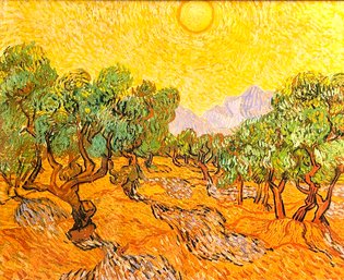 Vintage Vincent Van Gogh Olive Trees Print Framed *Local Pickup Only*