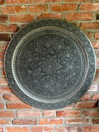 Large Metal Embossed Disk Wall Art (#2)