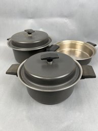 Vintage Miracle Maid 3 Piece Cookware Set.