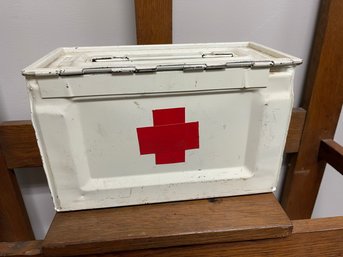 Vintage Military White Med Kit