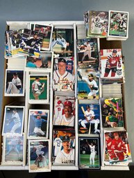 Mixed Box Of MLB NHL NBA And NFL Cards Early To Mid 90s.