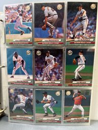 Large Folder Of MLB Cards Fleet Ultra 1992.