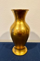 Vintage Gold Tone Pickard China Vase #889