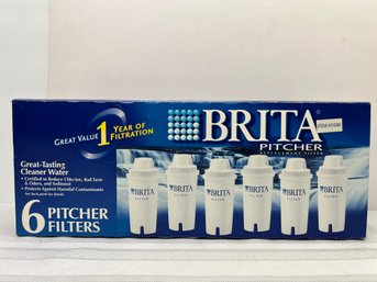 6 Pack Of Brita Pitcher Replacement Water Filters.